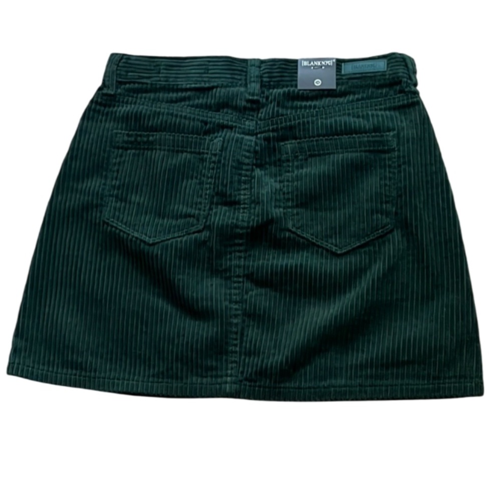 NWT Blank NYC Nordstrom Dark Emerald Green Corduroy Mini Skirt Waist 26 - Picture 4 of 11
